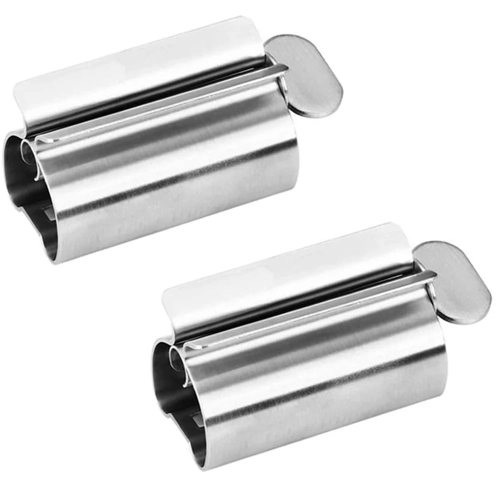 Bathroom Accessories Toothpaste Squeezer Tube Roller Stainless Steel Wringer Roller Rotate Dispenser for Ointments Cosmetics 