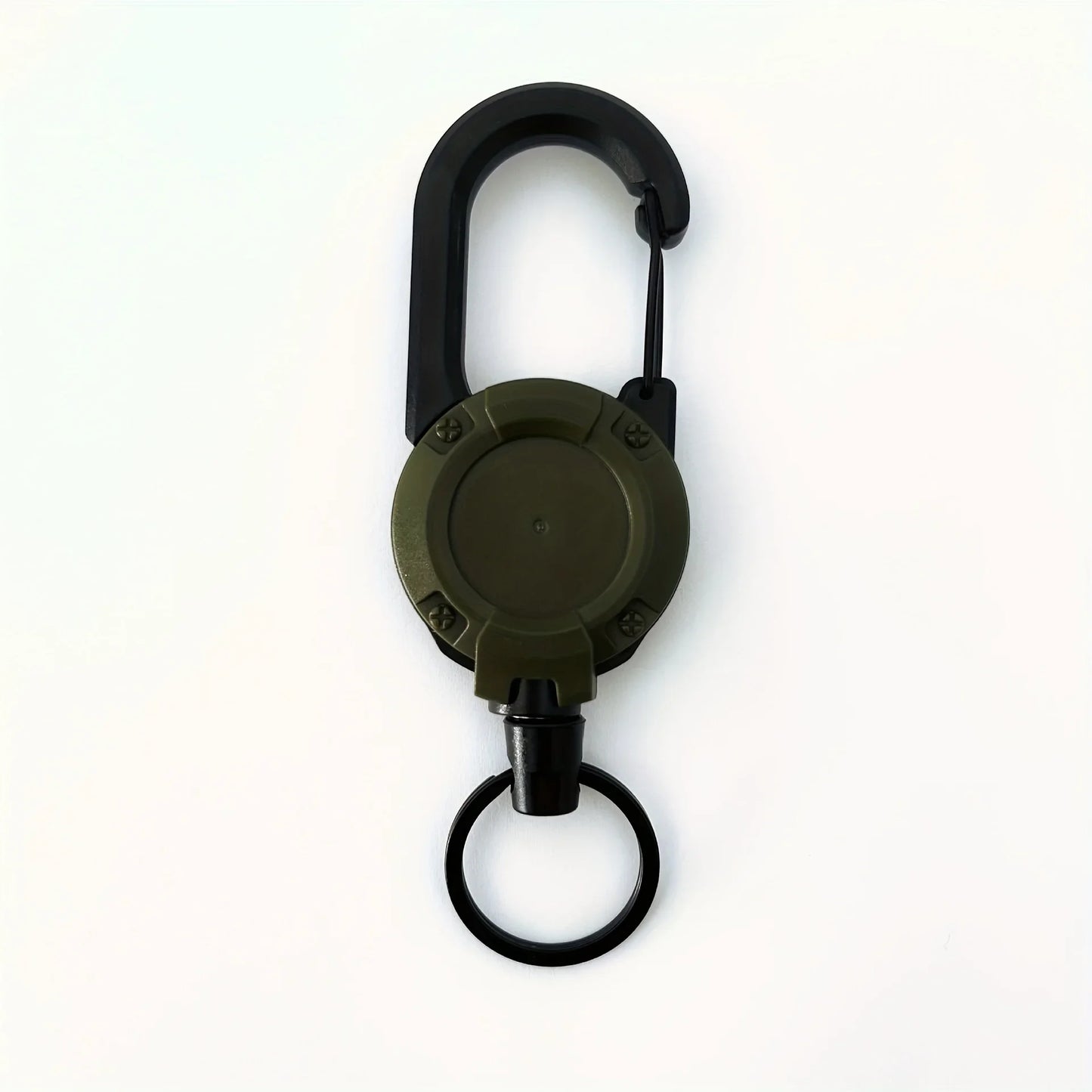 1/2/4pcs Extendable Retractable Holders Keychain Badge Reels Heavy Duty Clip With Carabiner Key Chain For Men Outdoor Bags - 