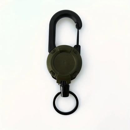 1/2/4pcs Extendable Retractable Holders Keychain Badge Reels Heavy Duty Clip With Carabiner Key Chain For Men Outdoor Bags - 
