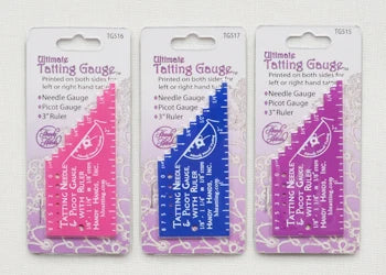 Tatting needle PICOT GAUGE with ruler for tatting lace 1 order=1pc
