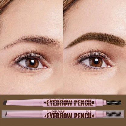 2 in1 Eyebrow pencil professional Cosmetics makeup for women 5 Colors Waterproof Eyebrow Tattoo brush Long Lasting eyebrow pe