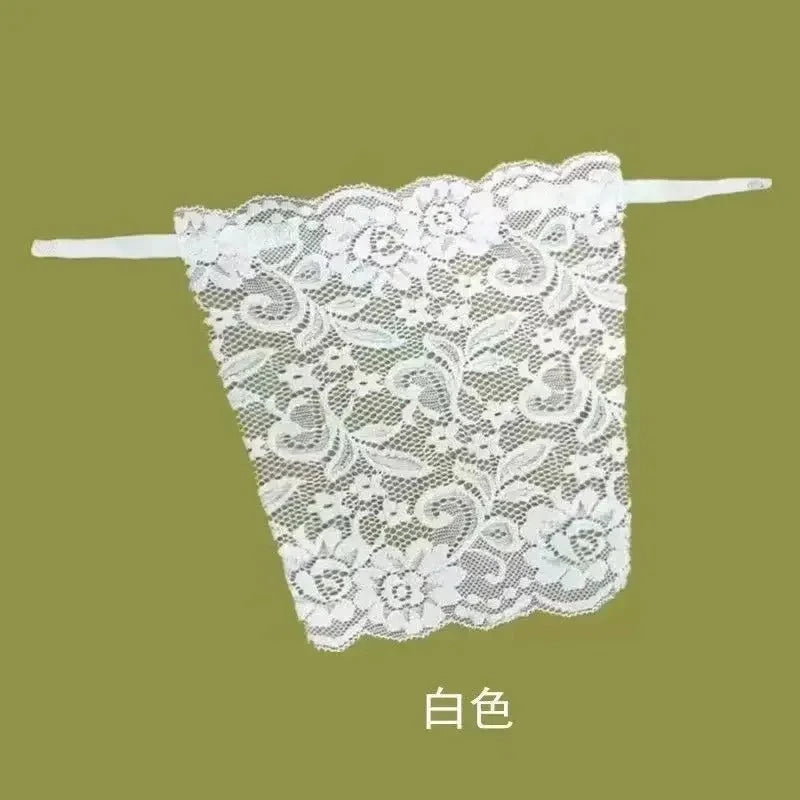 Lace Invisible Bra Privacy Cleavage Cover Underwear Anti Peep Brassiere Seamless Wrap Chest Strapless Lingerie Tube Tops - FH