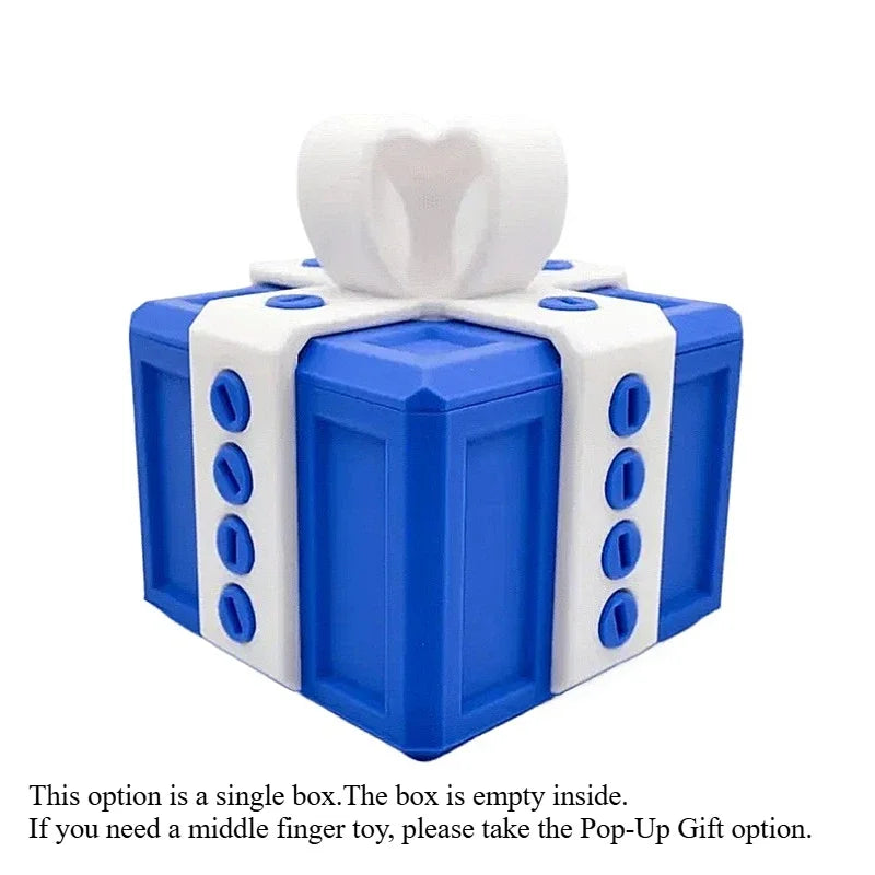 Screw-On Pop-Up Surprise Toys 3d Printer Toys Middle Finger Boxed Pranks Sculptures & Figurines Gift Box Decorations Printed 