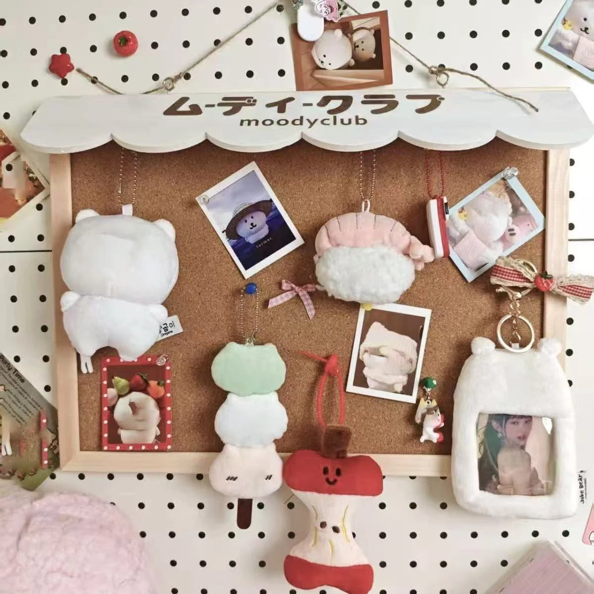New DIY Cute Dessert House Cork Message Board Home Dormitory Jewelry Wooden Storage Board Wall Decorative Board Room Decorati