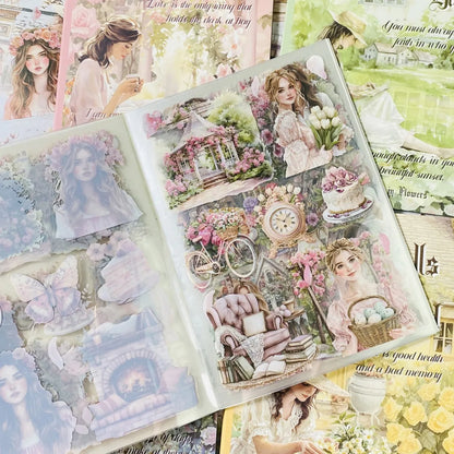 Journamm 20sheets Junk Journal Sticker for Scrapbooking Diary Album Notebooks DIY Decor Notebook Collage Selfadhesive Sticker
