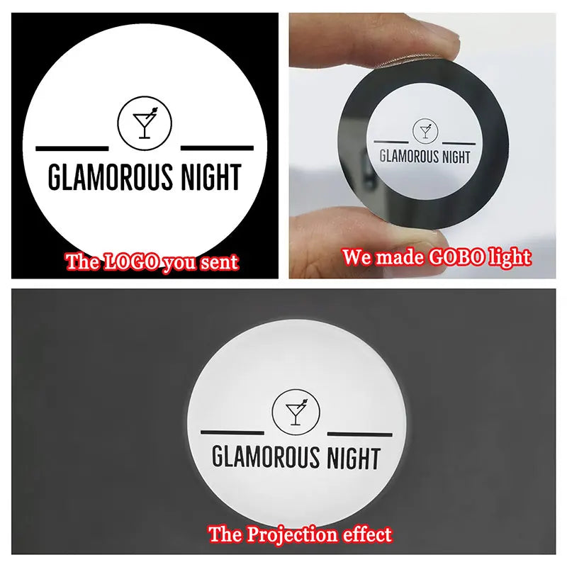 Customized Logo Lens High-Definition Replaceable Lens for LED Projector Personalized Logo Projection Accessory