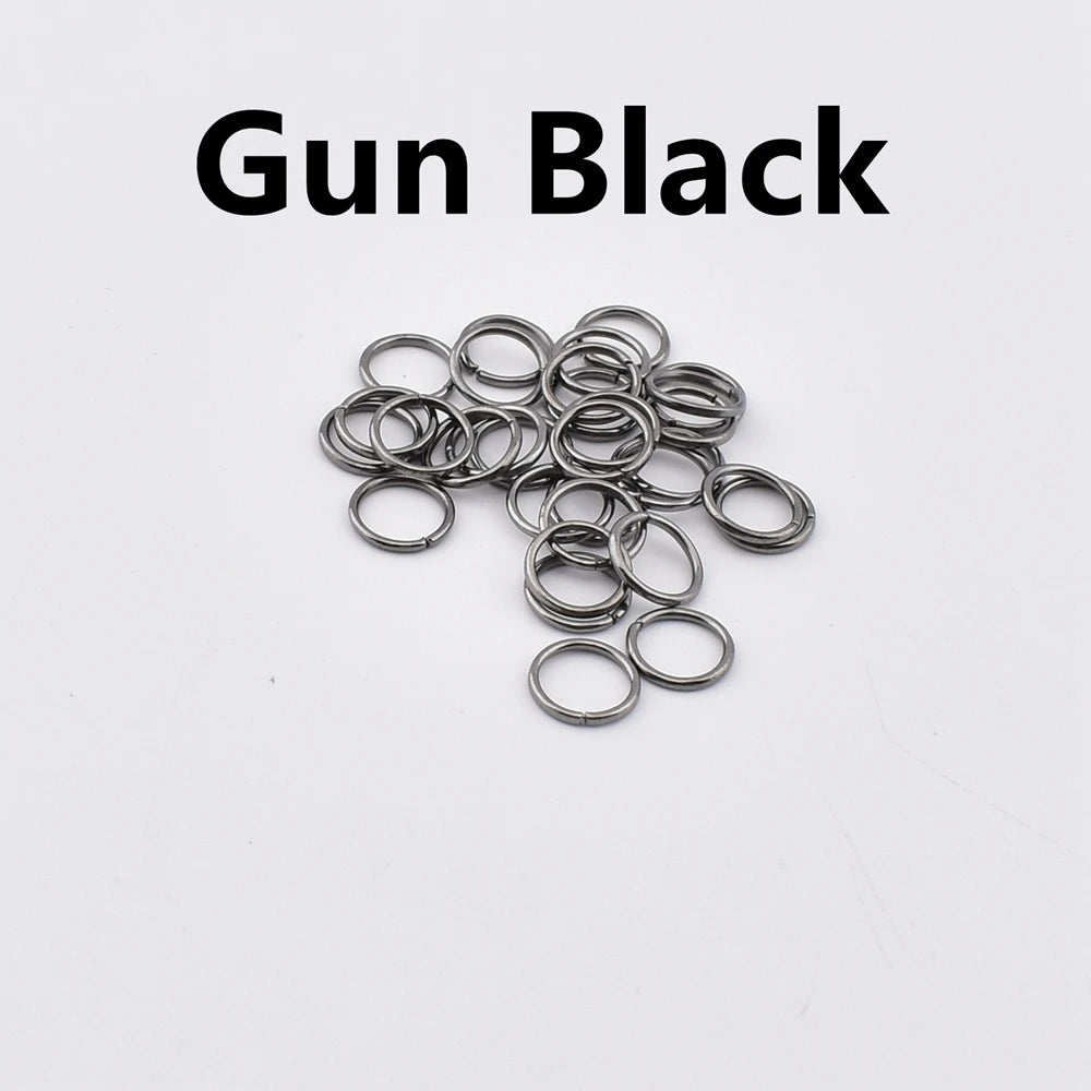 100-200Pcs/Lot 3-8mm Single Loop Open Jump Rings Split Rings Connectors For Jewelry Making Supplies Diy Handmade Accessories 