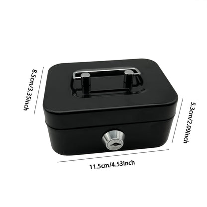 New creative portable piggy bank storage box small size with key storage box coin box with lock piggy bank