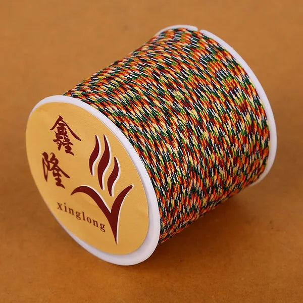 40m/lot 0.8mm Cotton Knotting Macrame Cord Nylon Thread String DIY Beading Braided Bracelet Jewelry Making - 22