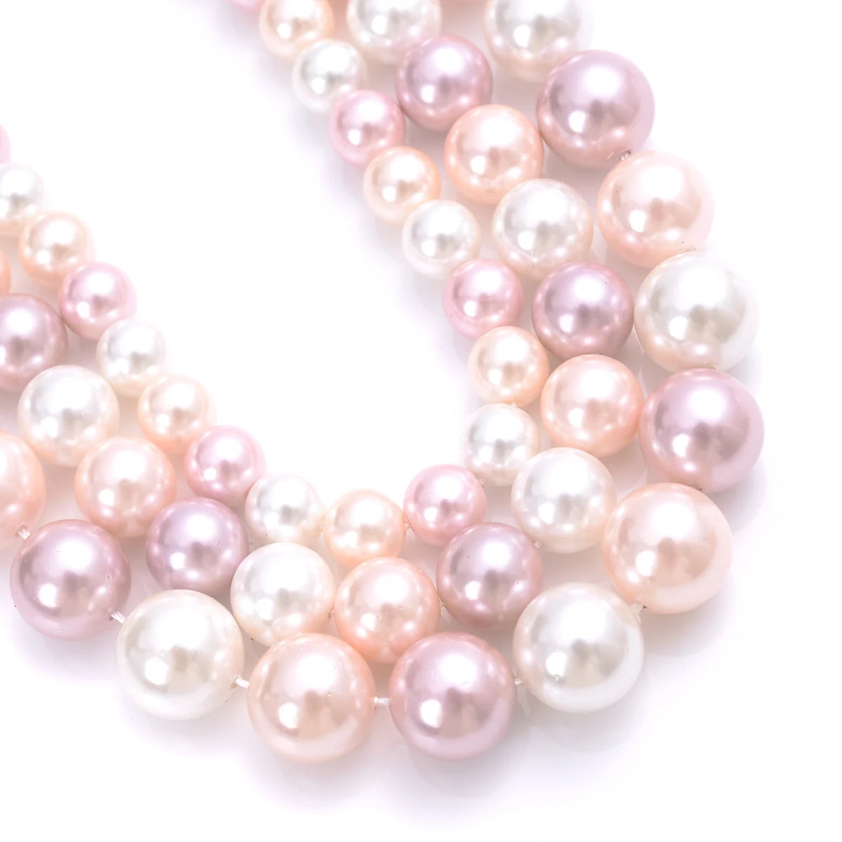 Natural Freshwater Shell Pearls Beads Round Loose Spacer Beads for Jewelry Making DIY Bracelet Necklace Accessories 4 6 8 10m