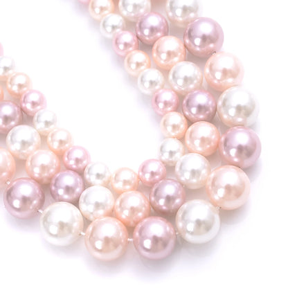 Natural Freshwater Shell Pearls Beads Round Loose Spacer Beads for Jewelry Making DIY Bracelet Necklace Accessories 4 6 8 10m