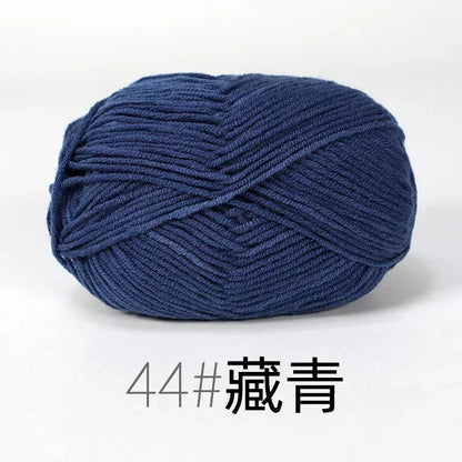 50g 4ply Milk Cotton Knitting Wool Yarn Needlework Dyed Lanas For Crochet Craft Sweater Hat Dolls Sewing Knitting Tools - 44