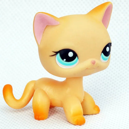 Rare Pet Toy Mini Stands Short Hair Kitten Old Figures Collection Original Bobble Head Toy LPS - 339
