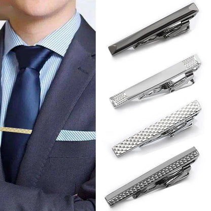 Tie Pin For Men Classic Tie Clips Copper Tie Bar Tie Collar Pin Business Corbata Necktie Clip Jewelry Gift Wedding Accessorie