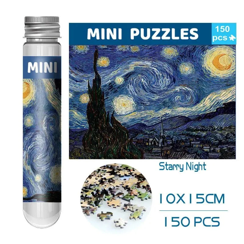 150pcs Test Tube Jigsaw Puzzle World Famous Painting Van Gogh The Starry Night Christmas Gift - The Starry Night