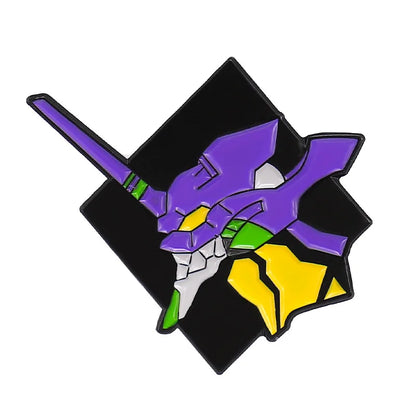 Neon Genesis Evangelion EVA 01 02 Enamel Pins Collect Nerv The Mecha Battle Logo Cartoon Brooch Backpack Collar Lapel Badges 