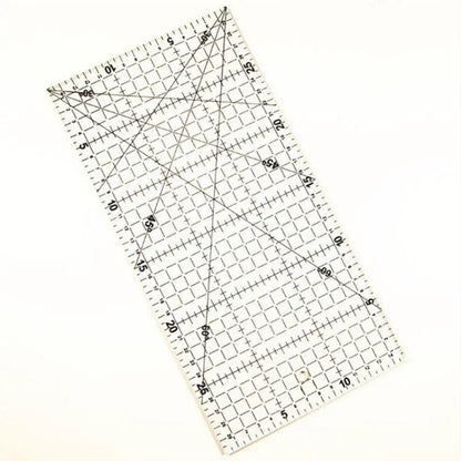 15*30 Quilters Ruler with Double Colored and Grid Lines Patchwork Ruler Acrylic Sewing Ruler for Sewing Quilting Cutting Rule
