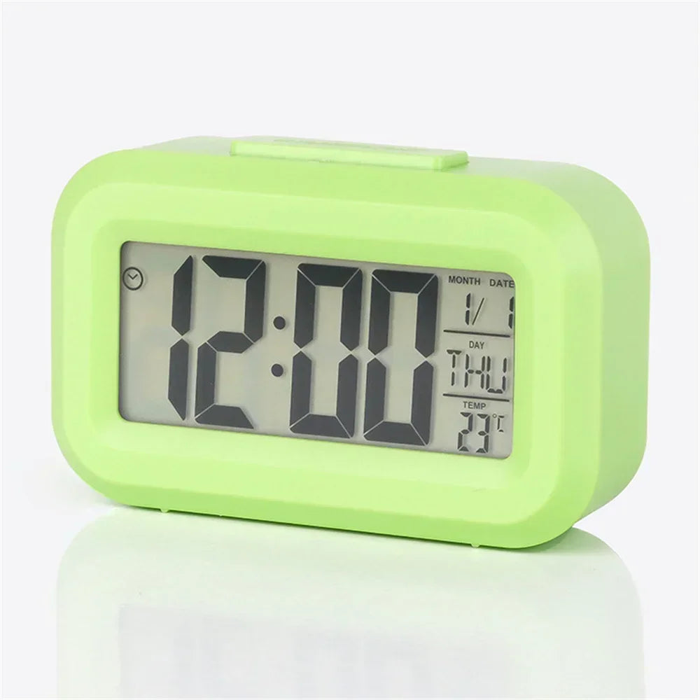 Led Digital Alarm Clock Backlight Data Times Calendar Desktop Multi-function Electronic Bedroom Decoration Desk Decorations W