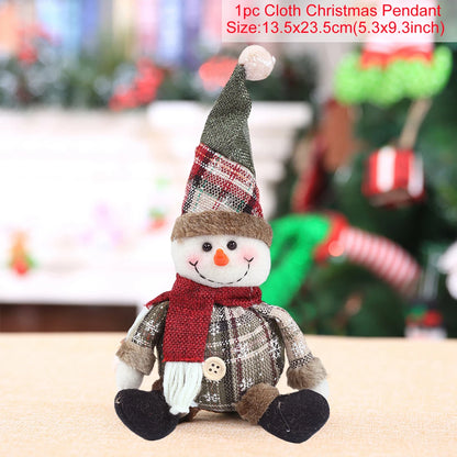 Santa Claus Doll Chirstmas Decorations Home 2025 Decor Table Elk Doll Christmas Ornaments Xmas Navidad Gifts Happy New Year 2