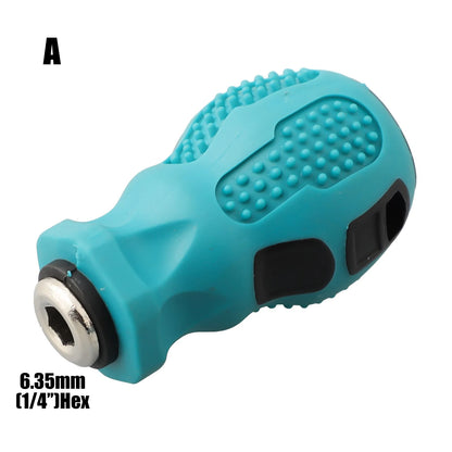 1PCS 6.35mm 4mm Hex 5mm Round Adapter Screwdriver Handle Screwdriver Bit Hand Shank Holder Multi Purpose Screwdriver Bit Hand