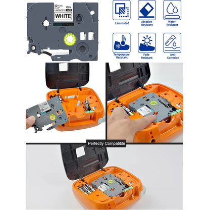 1 piece Replacement Brother Label Ribbon 231 131 431 531 631 731 831 931 Laminated TZ-231 Label Printer 12mm Label Tape