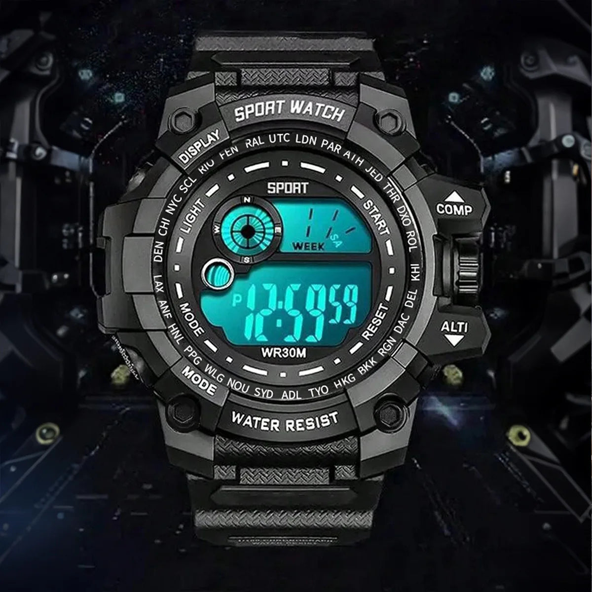 New Men LED Digital Watches Luminous Fashion Sport Waterproof Watches For Man Date Army Military Clock Relogio Masculino