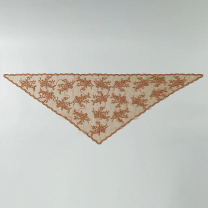 Fashion Ins Lace Hair Scarf Women Retro Triangle Hair Bands Vintage Triangular Headscarf Girls Elegant Headwear Hair Accessor