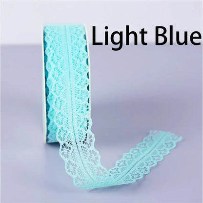 1/5/10 Yards Lace Ribbon 3cm Wide Vintage Pattern Ribbons DIY Apparel Sewing Fabric Gift Wrapping Party Decorations - Light B
