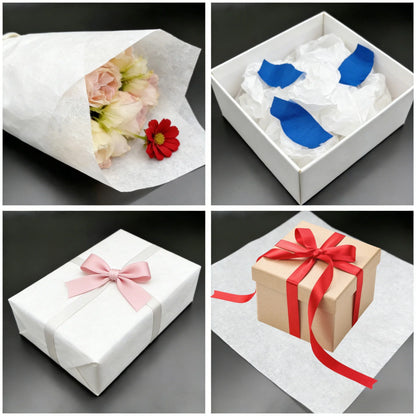 30pcs/ 50pcs White Tissue Paper, 50*35 cm Gift Wrapping Paper, Suitable for Party Festivals, Valentine's