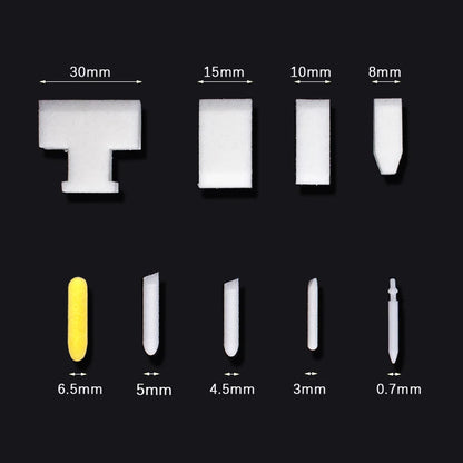 5pcs/lot Polyester Nibs for 3mm 5mm 6.5mm 8mm 10mm 30mm Barrels Tube Liquid Chalk Markers Paint Pen Accessories Replaceable N