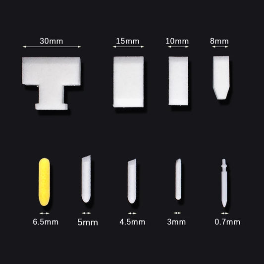 5pcs/lot Polyester Nibs for 3mm 5mm 6.5mm 8mm 10mm 30mm Barrels Tube Liquid Chalk Markers Paint Pen Accessories Replaceable N