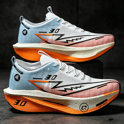 Men Running Shoes Carbon Board Marathon Sports Speciality Breathable Lightweight Women's Comfortable Athletic Nonskid Sneaker