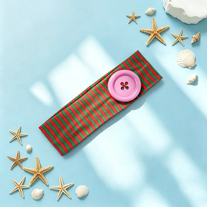 Vintage Women's Polka Dot Button Headband Spicy Girl Ins Y2K Japanese Trendy Headband Sweet Cool Sports Yoga Headband