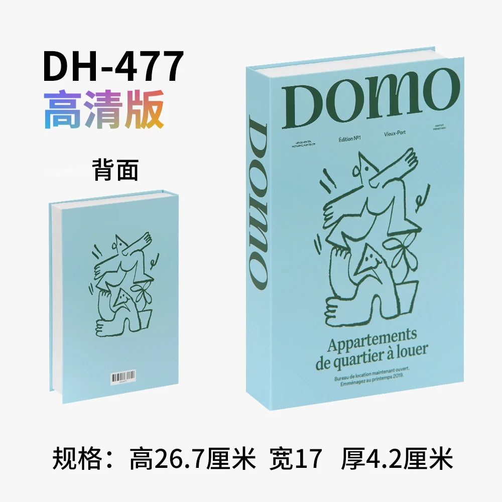 Home Decor Ornaments Living Room Study Soft Prop Book Box Luxury Coffee Table Books Modern Fake Books for Decoration - DH477