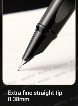 Luxury Metal Black Fountain Pen Nib 0.28/0.38/0.5/0.7/1mm Calligraphy Writing Pen Office Business School Stationery Supplies 