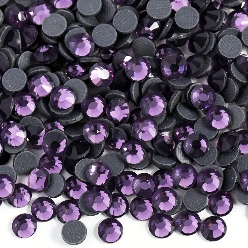Bobohoo DMC SS6-SS30 Crystal Stones HotFix Rhinestone Glitter Crystal Strass Iron On Rhinestones For Garment Clothing Dress -