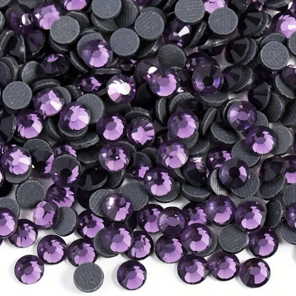 Bobohoo DMC SS6-SS30 Crystal Stones HotFix Rhinestone Glitter Crystal Strass Iron On Rhinestones For Garment Clothing Dress -