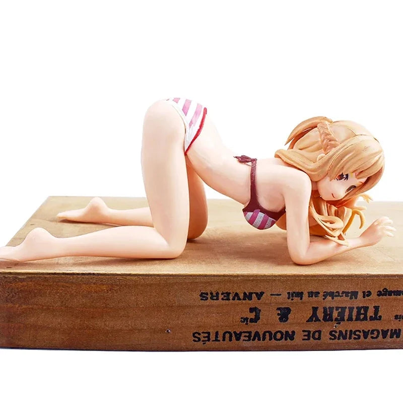 Car Dashboard Decoration Phone Holder Bikini Beach Girl Cartoon Anime Cute Kanako Chest Shaking Ornaments Interior Decor