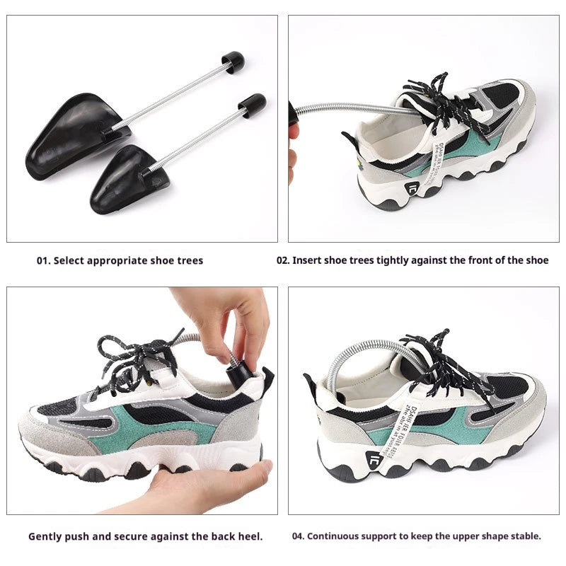New Spring-loaded Shoe Lasts Sneakers Anti-deformation Internal Support Shoe Stretchers Leather Shoes Anti-wrinkle Shoe Trees