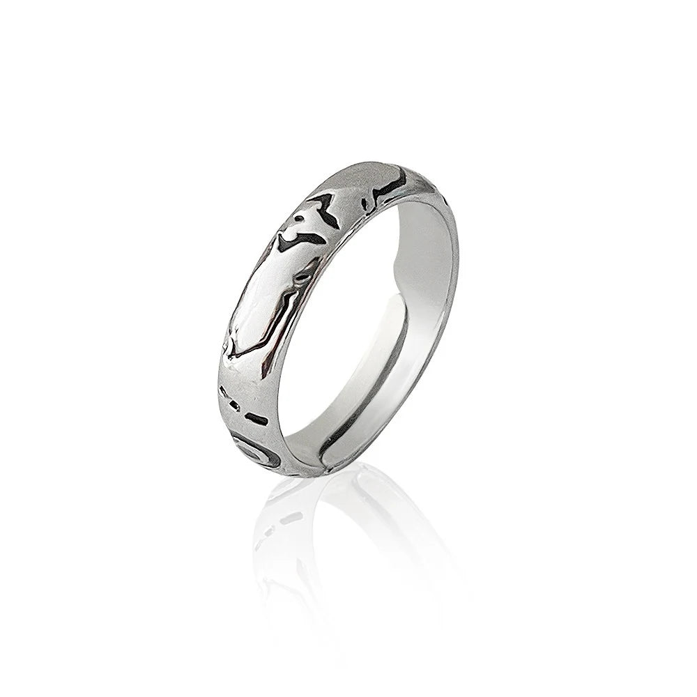 Anime Jujutsu Kaisen Ryomen Sukuna Itadori Yuji Ring Cosplay Metal Opening Adjustable Unisex Rings Jewelry Prop Accessories G