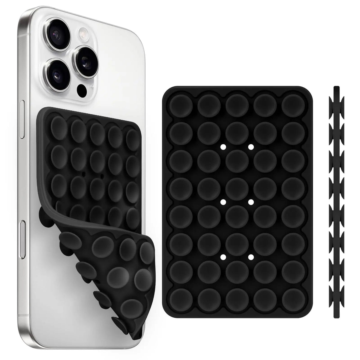Silicone Suction Cup Phone Holde Multifunctional Fixed Anti-slip Mobile Fixture Double Sided Detachable Phone Rubber Sucker P