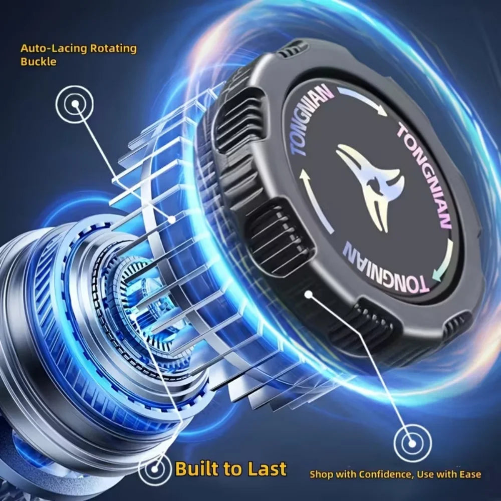 1/4 Pairs No-Tie Shoe Locks Rotating Buckles for Sports Outdoor Shoes Unisex Quick Adjust Design Pre-Installed Shoe Accessori