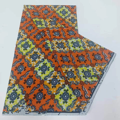 African Ankara prints batik patchwork fabric real wax African sewing material 100% cotton tissu for dress crafts - as picture