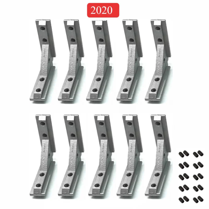 2020 3030 4040 Panel Installation Board Angle Slot Fixing Hardware Door Frame Corner Code Profile Universal Angle Slot Connec