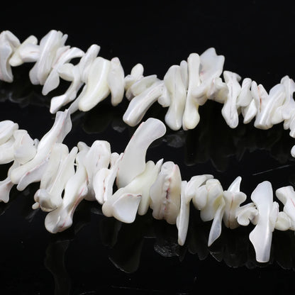Natural Freshwater Shell Beading 18-25mm Irregular White Shell Loose Beads for Jewelry Making DIY Necklaces Bracelet Accessor