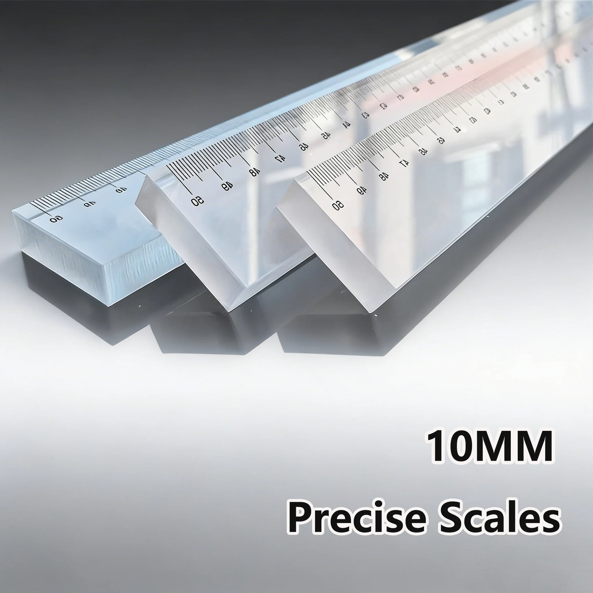 Multi-Function Paperweight Ruler - 50cm Thick Acrylic Cutting Grid for Graphic Design, Calligraphy & Craft