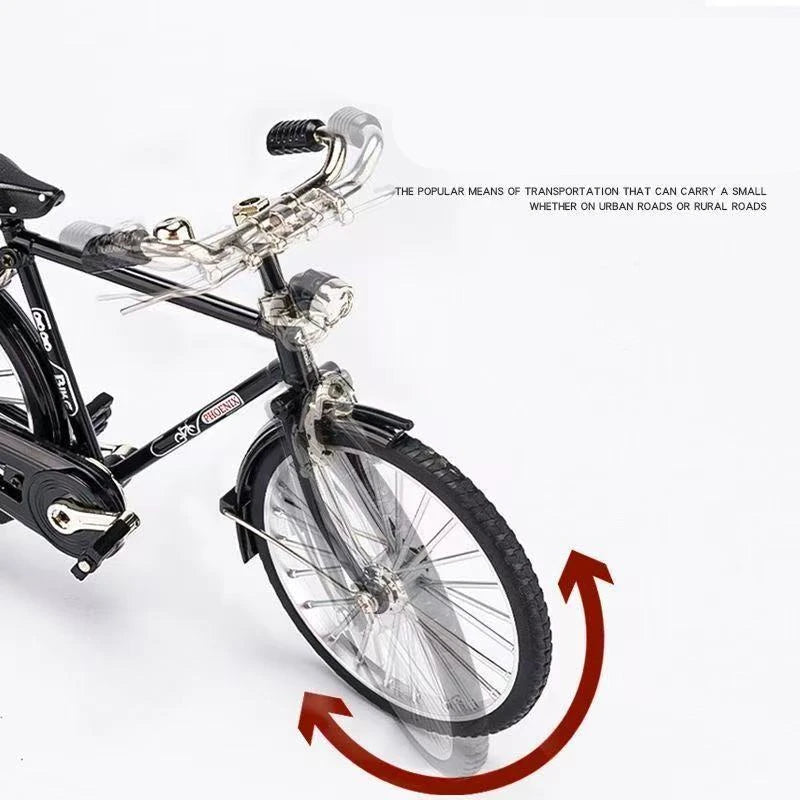 Nostalgic retro style Assembled DIY bicycle 28 bicycle Alloy Bicycle Model Toy DIY Model Ornaments Toy