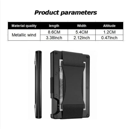 Forged Carbon Fiber Minimalist Slim Smart Wallets for Men Cashback Credit Card Holder Luxury Aluminium Wallet Rfid Money Clip