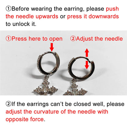 Huitan Classic Design Women Hoop Earrings Full with Princess Square CZ Simple and Elegant Female Accessories Versatile Jewelr