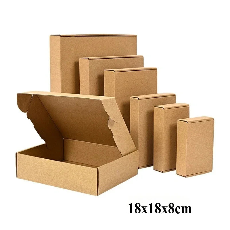 20/10PCS Corrugated Box Mailers,Brown Cardboard Shipping Box Corrugated Box Mailer Shipping Box Kraft Paper Packaging Box - 1